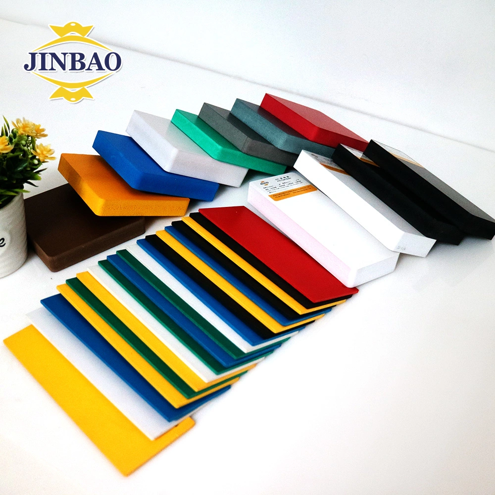 Jinbao Panel China Printing White Color 18mm 16mm 15mm Decorative Wall Weight Wood Plastic 10mm Sintra Foamed Celuka Sheet Free PVC Foam Board