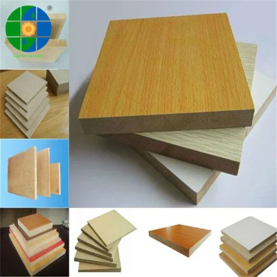 Plain /Melamine Laminated Medium Density Fiberboard Glossy/Matt/Embossed/UV Surface Finished MDF for Furniture and Decoration